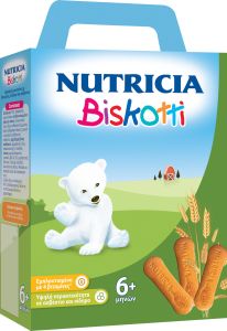 NUTRICIA BISKOTTI - ΒΡΕΦΙΚΑ ΜΠΙΣΚΟΤΑ ΑΠΟ ΤΟΝ 6ο ΜΗΝΑ 180gr
