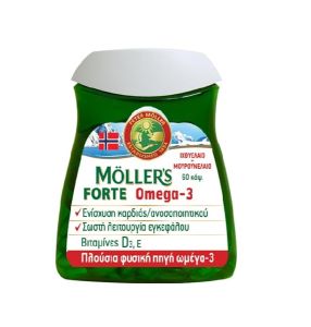 NATURE'S PLUS MOLLER'S FORTE ΜΟΥΡΟΥΝΕΛΑΙΟ ΜΕΙΓΜΑ ΙΧΘΥΕΛΑΙΟΥ & ΜΟΥΡΟΥΝΕΛΑΙΟΥ ΠΛΟΥΣΙΟ ΣΕ Ω3 ΛΙΠΑΡΑ ΟΞΕΑ, 60 caps