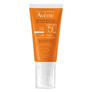 Avène Solaire Creme SPF50+ Sans Parfum Αντηλιακή Κρέμα Προσώπου Χωρίς Άρωμα, για Ξηρή & πολύ Ξηρή Επιδερμίδα, 50ml