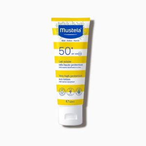 Mustela Very High Protection Sun Lotion SPF50+ Αντιηλιακό Προσώπου-Σώματος για Όλη την Οικογένεια, 40ml