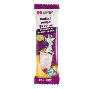 Hipp Παιδική Μπάρα Βατόμουρο ,Μπανάνα & Μήλο 23g