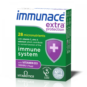 Vitabiotics Immunace Extra Protection Συμπλήρωμα Διατροφής για Ισχυρό Ανοσοποιητικό 30Tabs.