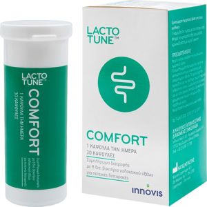 INNOVIS HEALTH - LACTOTUNE COMFORT - ΣΥΜΠΛΗΡΩΜΑ ΔΙΑΤΡΟΦΗΣ ΠΡΟΒΙΟΤΙΚΩΝ ΠΡΕΒΙΟΤΙΚΩΝ ΓΙΑ ΤΗΝ ΥΓΕΙΑ ΤΟΥ ΠΕΠΤΙΚΟΥ - 30 ΚΑΨΟΥΛΕΣ