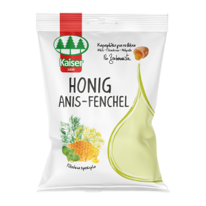 Kaiser Honig Anis-Fenchel Καραμέλες για το Bήχα με Μέλι, Γλυκάνισο & Μάραθο 90gr