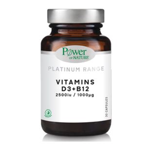 Power Health Platinum Range Vitamins D3 & B12 2500iu/1000mg 30caps