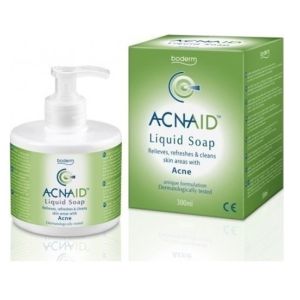 Boderm Acnaid Liquid Soap Καθαριστικό Προσώπου για την Καθημερινή Περιποίηση της Λιπαρής με Τάση Ακμής Επιδερμίδας, 300ml