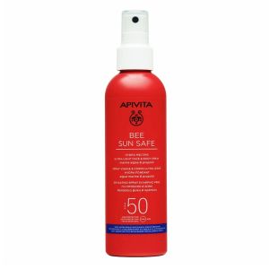 Apivita Bee Sun Safe Hydra Melting Ultra Light Face & Body Spray Ενυδατικό Αντιηλιακό Προσώπου Σώματος με Θαλάσσια Φύκη & Πρόπολη SPF50, 200ml