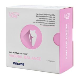 Lactotune Vaginal Balance Συμπλήρωμα Διατροφής για την Αποκατάσταση & Διατήρηση της Υγιούς Ισορροπίας του Κόλπου, 10x350mg caps