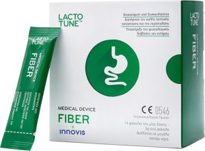 Lactotune Fiber Συμπλήρωμα Διατροφής Προβιοτικών-Πρεβιοτικών κατά της Δυσκοιλιότητας, 14 φακελίσκοι