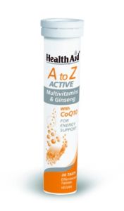 HEALTH AID A TO Z ACTIVE MULTIVITAMINS & GINSENG 20 ΑΝΑΒΡΑΖΟΝΤΑ ΔΙΣΚΙΑ