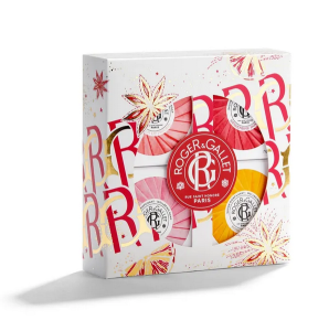 Roger & Gallet Promo Pack Αρωματικές Μπάρες Σαπουνιού με Άρωμα Σύκου 50gr & με Άρωμα Τζίντζερ 50gr & με Κοκτέιλ Φρέσκων Εσπεριδοειδών 50gr & με Αιθέριο Έλαιο Τριαντάφυλλου 50gr