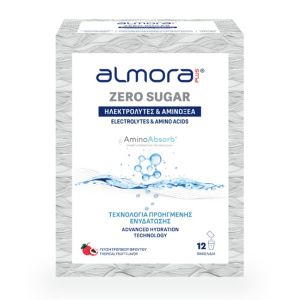 Almora Zero Sugar Ηλεκτρολύτες με Αμινοξέα για Προηγμένη Ενυδάτωση Χωρίς Ζάχαρη 12 φακελίσκοι
