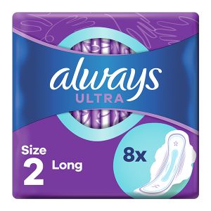 Always Ultra Long Size 2, Σερβιέτες με Φτερά 8 τεμάχια