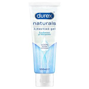 Durex Naturals Ενυδατικό Λιπαντικό Gel με 100% Φυσικά Συστατικά Και Υαλουρονικό Οξύ 100ml