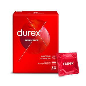 Durex Sensitive Λεπτά Προφυλακτικά για Μεγαλύτερη Ευαισθησία, 30τμχ