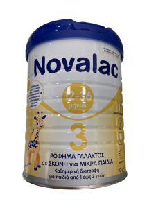 Novalac No3 Ρόφημα Γάλακτος σε Σκόνη για Παιδιά Mετά τον 1ο Χρόνο Χωρίς Ζάχαρη 800gr