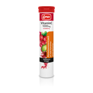 Lanes Vitamin C 1000mg Cranberry 20 Αναβράζοντα Δίσκια