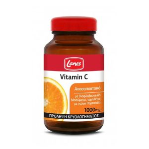 Lanes Vitamin C 1000mg 60 Μασώμενα Δίσκια