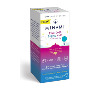 Minami EPA & DHA Liquid + Vitamin D3 Kids 100ml
