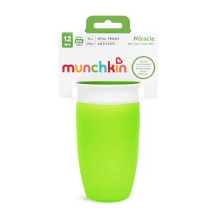 Munchkin Miracle Sippy Cup Εκπαιδευτικό Ποτήρι Πράσινο 296ml