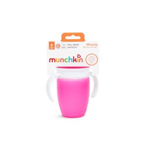 Munchkin Κύπελλο Miracle 360 6m+ Ροζ (207ml)