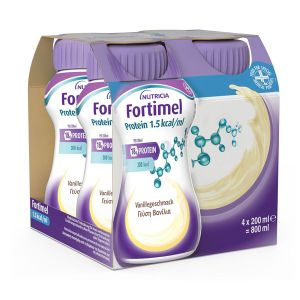 Nutricia Fortimel Υπερπρωτεϊνικό Ρόφημα με γεύση Βανίλια 4x200ml