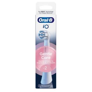Oral-B iO Gentle Care White Ανταλλακτικές Κεφαλές Ηλεκτρικής Οδοντόβουρτσας 2τεμ