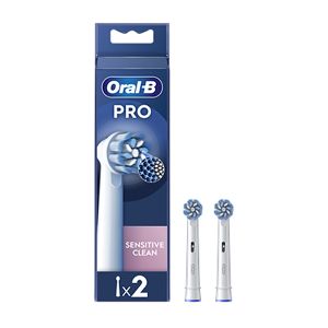 Oral-B Pro Sensitive Clean White Ανταλλακτικές Κεφαλές Ηλεκτρικής Οδοντόβουρτσας με Λεπτές Ίνες για Ευαίσθητα Ούλα 2τμχ