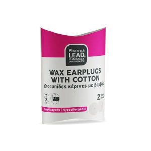 Pharmalead Wax Earplugs with Cotton Ωτοασπίδες Κέρινες με Βαμβάκι 2τεμάχια