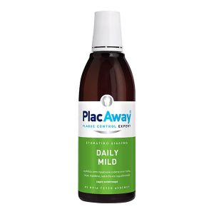 PlacAway Daily Mild Στοματικό Διάλυμα για την Ουλίτιδα κατά της Πλάκας και της Περιοδοντίτιδας 500ml