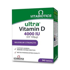 Vitabiotics Ultra Vitamin D 4000 IU Συμπλήρωμα Διατροφής για το Ανοσοποιητικού Συστήματος 96tabs