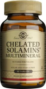 SOLGAR CHELATED SOLAMINS MULTI MINERAL TABS 90S