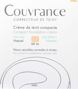 Avene Couvrance Compact Foundation Cream Mat Effect SPF30 02 Naturel 10gr