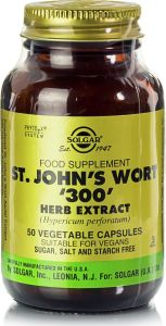 SOLGAR ST. JOHN'S WORT HERB EXTRACT 300MG 50 Φυτικές Κάψουλες 