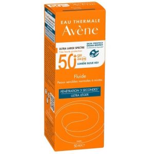 Avene Soins Solaires Fluide SPF50+ Αντιηλιακή Κρέμα Προσώπου για Κανονική/ Μικτή Επιδερμίδα, 50ml