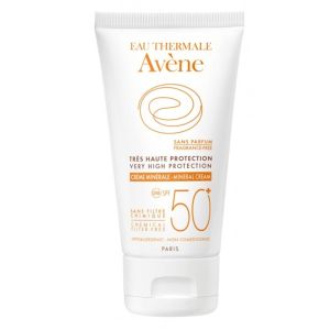 Avene Creme Minerale Αντηλιακή Κρέμα Προσώπου Για Ευαίσθητο Δέρμα Spf 50