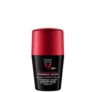 Vichy Homme Clinical Control Detranspirant Anti-Odor Deodorant Roll-on 96h Ανδρικό Αποσμητικό Κατά του Ιδρώτα & της Κακοσμίας 50ml