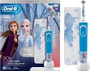 Oral-B Παιδική Επαναφορτιζόμενη Ηλεκτρική Οδοντόβουρτσα Special Edition Frozen 2 Kids 3+ + Θήκη Ταξιδίου 1τμχ