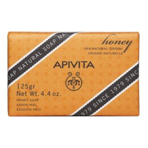 Apivita  Natural Soap with Honey Φυσικό Σαπούνι με Μέλι για την υγεινή της ξηρής επιδερμίδας, Μπάρα σαπουνιού 125gr