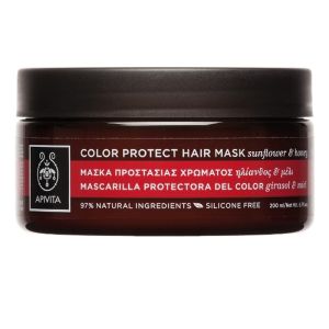 Apivita Colour Protect Hair Mask Μάσκα Προστασίας Χρώματος για Βαμμένα Μαλλιά με Ηλίανθο & Μέλι, 200ml