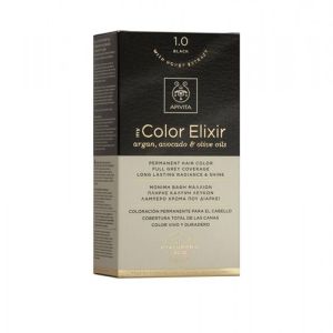 Apivita My Color Elixir No 1.0 Μαύρο Βαφή Κρέμα Βαφή Σε Σωληνάριο 50ml & Ενεργοποιητής Χρώματος 75ml