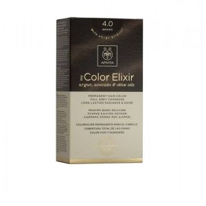 Apivita My Color Elixir No4,0 Καστανό Κρέμα Βαφή Σε Σωληνάριο 50ml & Ενεργοποιητής Χρώματος 75ml