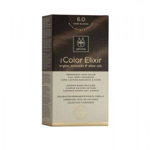 Apivita My Color Elixir No 6.0 Ξανθό Σκούρο Βαφή Κρέμα Βαφή Σε Σωληνάριο 50ml & Ενεργοποιητής Χρώματος 75ml