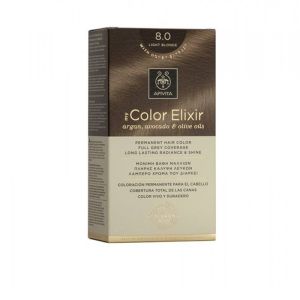 Apivita My Color Elixir No8.0 Ξανθό Ανοιχτό Κρέμα Βαφή Σε Σωληνάριο 50ml & Ενεργοποιητής Χρώματος 75ml
