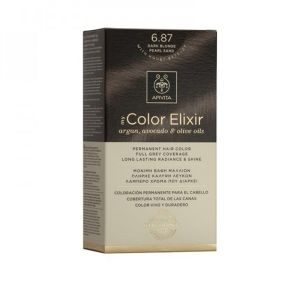 Apivita My Color Elixir No 6,87 Ξανθό Σκούρο - Περλέ Μπέζ Κρέμα Βαφή Σε Σωληνάριο 50ml & Ενεργοποιητής Χρώματος 75ml
