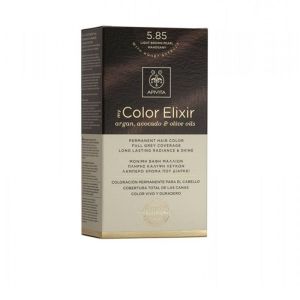 Apivita My Color Elixir No5,85 Καστανό Ανοιχτό - Περλέ Μαόνι Κρέμα Βαφή Σε Σωληνάριο 50ml & Ενεργοποιητής Χρώματος 75ml