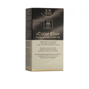 Apivita My Color Elixir No6,18 Ξανθό Σκούρο - Σαντρέ Περλέ Κρέμα Βαφή Σε Σωληνάριο 50ml & Ενεργοποιητής Χρώματος 75ml