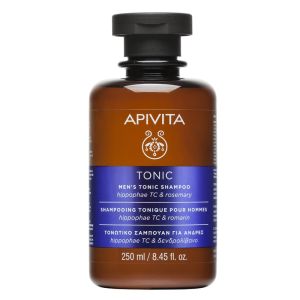 Apivita Men's Tonic Shampoo Τονωτικό Σαμπουάν Κατά Της Ανδρικής Τριχόπτωσης Με Hippophae TC & Δενδρολίβανο 250ml