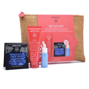 Apivita Promo Bee Sun Safe Hydra Sensitive Face Cream Spf50+, 50ml & Δώρο Aqua Beelicious Booster 10ml,Express Sea Lavender 2x8ml