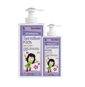 Frezyderm Sensitive Kids Girls Shampoo Σαμπουάν για Κορίτσια, 200ml & Δώρο Επιπλέον Ποσότητα 100ml